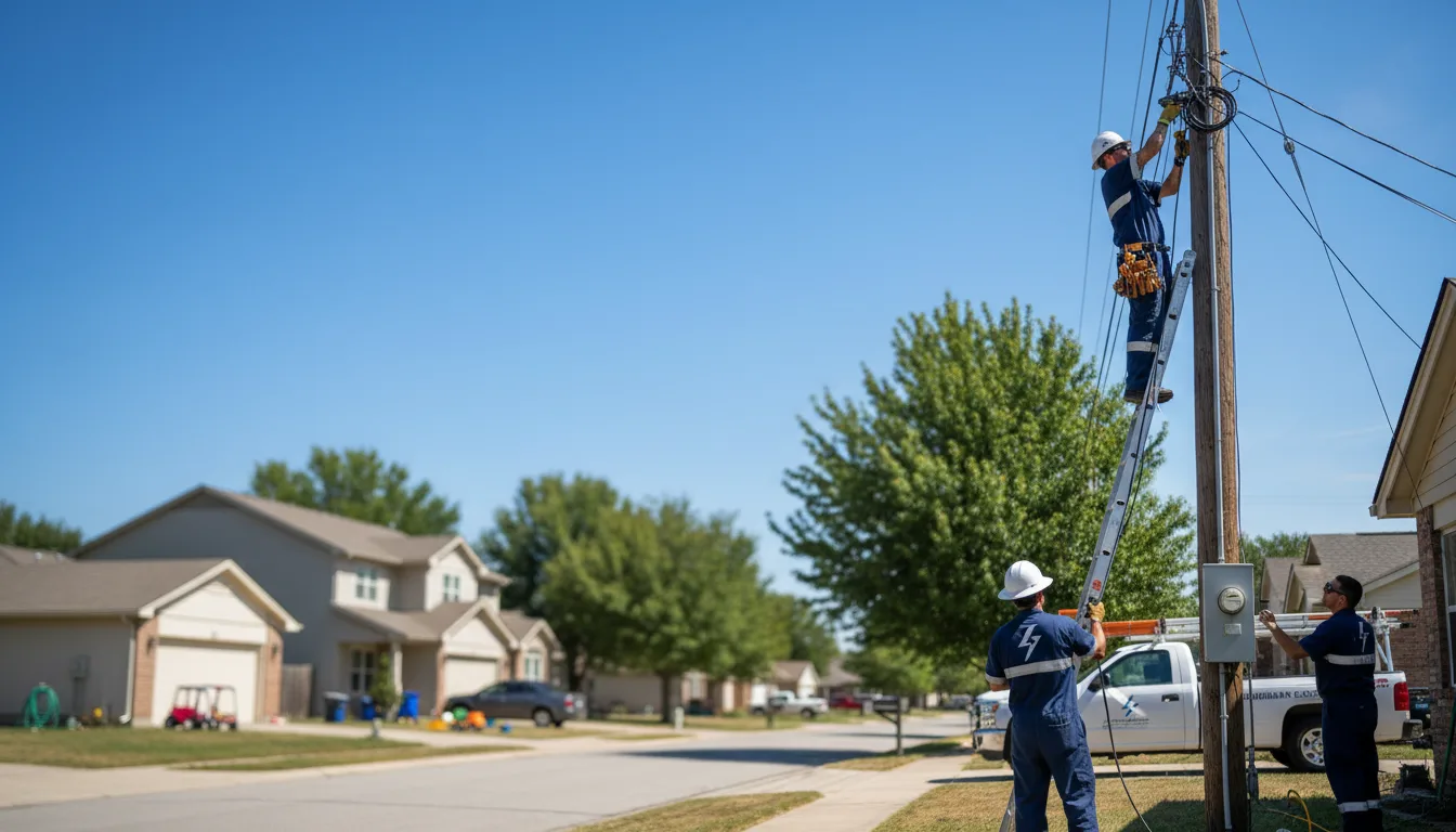 Residential electrician providing installation services in Rogers, OH